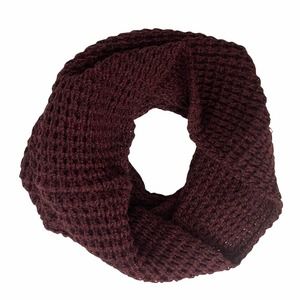 FRENCH CONNECTION Infinity Scarf Maroon Cowl Neck Winter Fall Style Warm Cozy